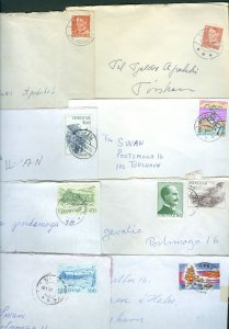 Faroe Islands. 15 Covers. Commercial. Postal Used  1953 +1980s.