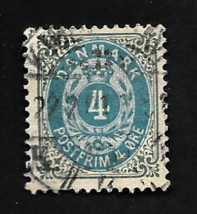 Denmark 1875 - U - Scott #26