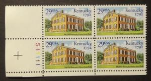 # 2636, 29c Kentucky Statehood Bicentinnial, 1992, tagged, perf. 11, L/L (8385b)