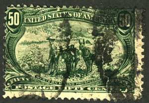 U.S. #291 USED CREASE TEAR