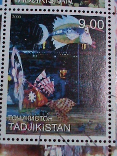 ​ Tajikistan  Stamp:2000-Sydney 2000 opening ceremony CTO full Stamp sheet