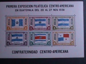GUATEMALA 1938-SC#C99 1ST CENTRAL AMERICAN STAMP SHOW :MNH S/S VF-85 YEARS OLD