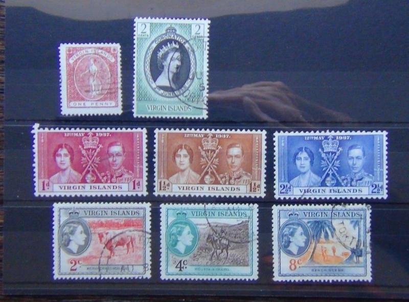 British Virgin Islands 1887 1d Red 1937 Coronation 1953 Coronation 