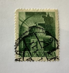 Hungary 1943  Scott 616 used - 1p , Crown of St Stephen