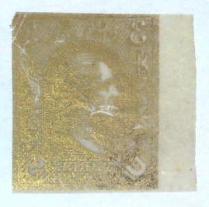 Scott #79-E8a - 3c Gold - Loewenberg Decalcomania - ESSAY