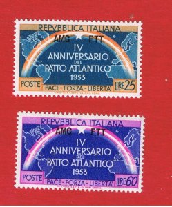 Trieste #184-185   MNH OG   NATO    Free S/H