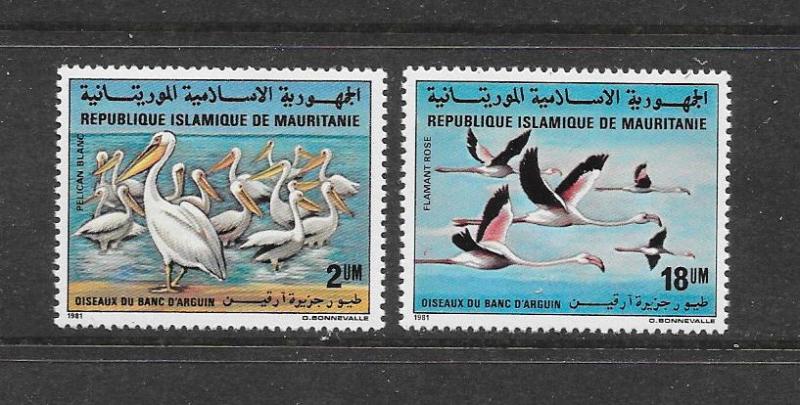 BIRDS - MAURITANIA #506-7 MNH