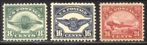 U.S. #C4-6 Mint VF NH Set - 1923 Airmails