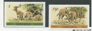 Tanzania #167-168 Animals (MNH) CV$0.50