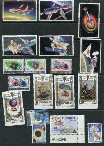 Worldwide Accumulation Mostly MNH Space 5783