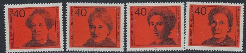Germany 1128-31 MNH 1974 set (ak4661)