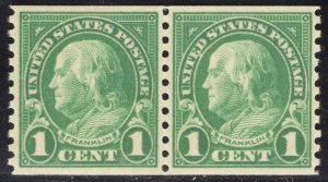 US STAMPS #597 PAIR MINT OG NH LOT #21347