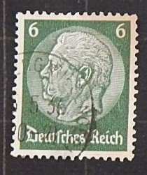 1934, Paul von Hindenburg, Deutsches Reich, 6 Pfg. (2246-T)