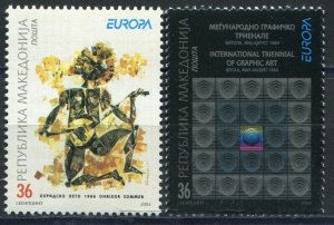 019 - MACEDONIA 2003 - EUROPA CEPT - Poster - MNH Set