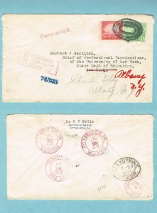 Registered RRR, Forwarded, 1933 (3086)