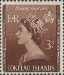 Tokelau, #4 Mint Hinged  From 1953