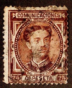 Spain Scott 225 Used with rough perforations.