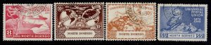 NORTH BORNEO GVI SG352-355, 1949 ANNIVERSARY of UPU set, USED.