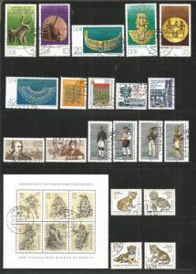 GERMANY – DDR – 1978 – FULL YEAR SET – 87 STAMPS + 4 SHEETS - USED