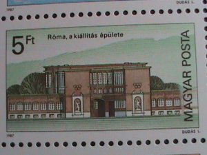 ​HUNGARY STAMP:1987 SC# 3071-CAPEX'87 INTERNATIONAL STAMP SHOW-TORONTO MNH S/S