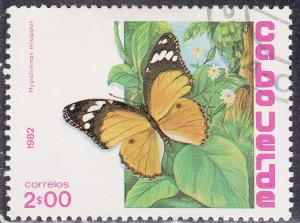 Cape Verde 457 Used 1982 Hypolimnas Misippus, Butterfly