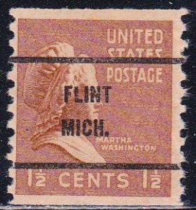 Precancel - Flint, MI PSS 840-61 - Bureau Issue
