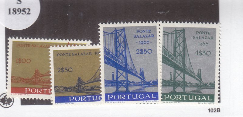 Portugal: Sc #976-979, MNH, Bridges (S18952)