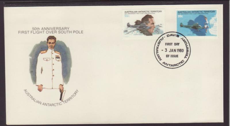 Australian Antarctic Territory L35-6 Polar Flight 1980 FDC 