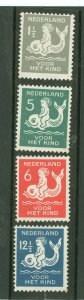Netherlands #B37-B40  Single (Complete Set)