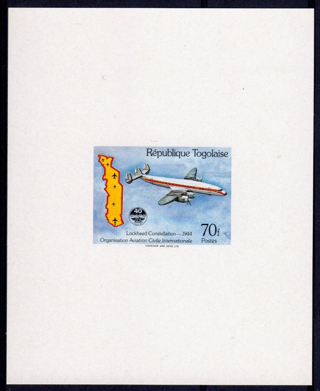 Togo 1984 Sc#1279 ICAO (UN) Aircraft LOCK-HEED CONSTELLATION 1944 DELUXE SS MNH