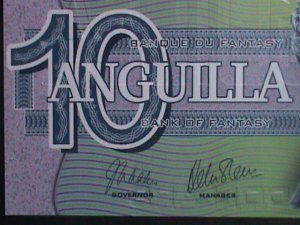 ​ANGUILLA 2019-COLLECTIBLE UNCIRCULATED POLYMAR LOVELY BEAUTIFUL NOTE VF