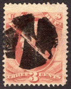 1879, US 3c, George Washington, Used, Sc O116