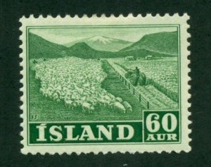 Iceland 1950 #261 MH BIN=$4.95