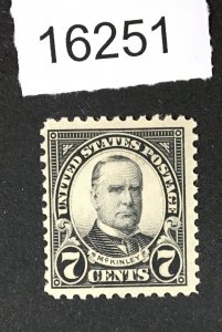 MOMEN: US STAMPS # 559 MINT OG H LOT #16251