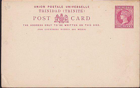 TRINIDAD QV 1d postcard fine unused.........................................5209