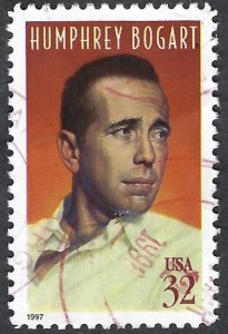 United States #3152 32¢ Humphrey Bogart (1997). Used.