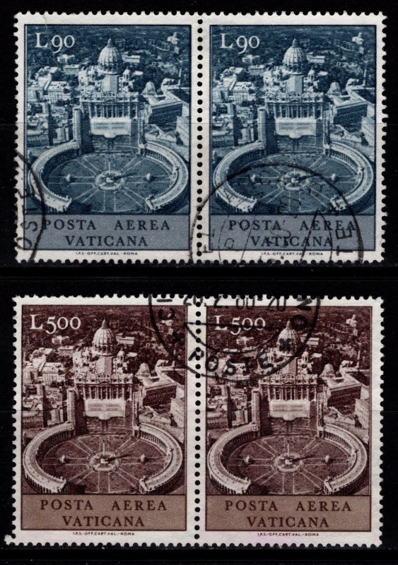 Vatican City 1967 Air Mail, Pairs Part Set [Used]