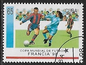 Cuba # 3899 - World Cup Soccer, France - unused CTO.....{Z26}