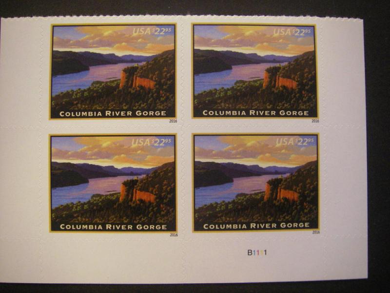 Scott 5041, $22.95 Columbia River Gorge, PB4 #B1111 LR, MNH Express Mail Beauty