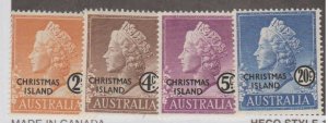 Christmas Island Scott #1-2-3-8 Stamp - Mint Set