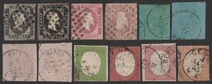 ITALY - SARDINIA 1851-54 Classic collection. Sass cat €61,000+ some Certificates