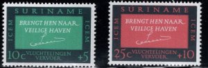 Suriname Scott B120-B121 MNH** 1966 semi-postal set