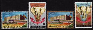 Guinea - #479 -481 & C92  Anniv. of Democratic Party - CTO 