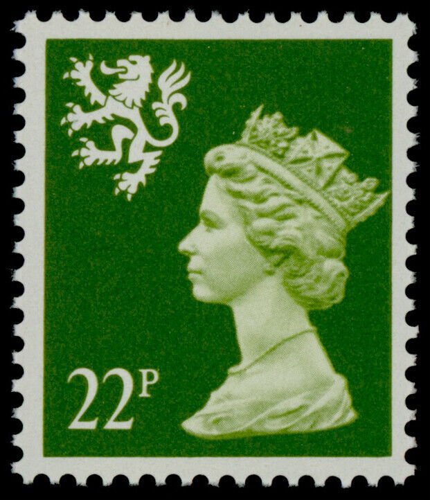 Great Britain - Scotland SMH43 MNH Queen Elizabeth Machin Head