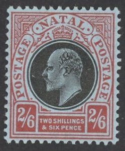 Natal Sc# 113 MH 1908-1909 2sh6p King Edward VII