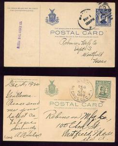 Two (2) PHILIPPINES POSTAL CARD 1915 & 1920