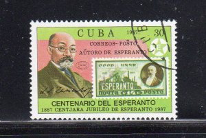 CUBA #2926  1987  LA ZARUS ZAMENHOF   MINT VF NH  O.G   CTO