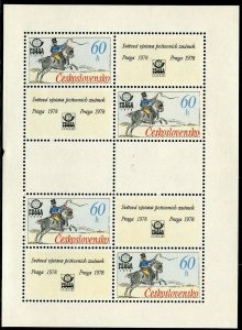 CZECHOSLOVAKIA  SCOTT#2116/19 SHEETLET SET   MINT NEVER HINGED