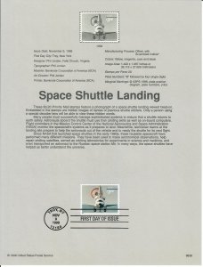 US SP1289 Space Shuttle Landing Souvenir Page #3261