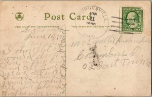 United States Ohio Georgesville 1909 4a-bar  1817-1918  PC.